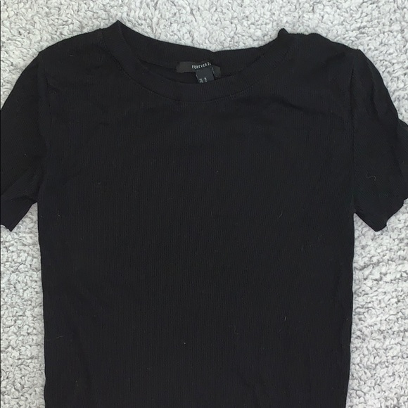 Black ribbed top - Picture 3 of 3